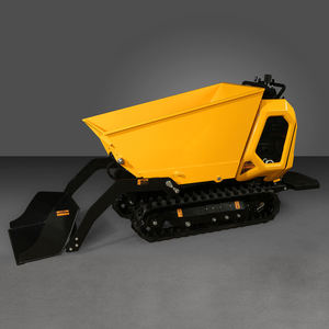 Mini-dumper chenillé jaune, moteur essence, construction métallique, faible coût d'entretien, pour transport en montagne, 800 kg - Product Image 3