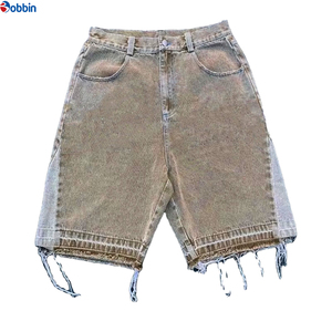 Overoles de Mezclilla para Hombre, Cintura Media, Casuales, Cortos, Transpirables, de Alta Calidad, Versátiles, Elegantes, para Verano y Actividades al Aire Libre - Product Image 1