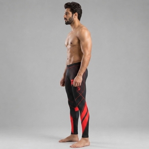 Leggings de hombre de calidad, diseñados con tela elástica ligera, ajuste cómodo y rendimiento duradero para uso activo diario. - Product Image 3