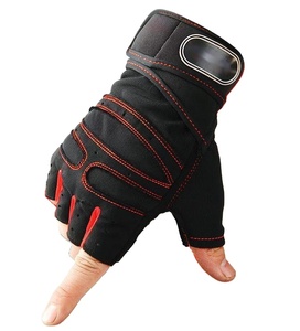 Guantes de gimnasio de medio dedo personalizados Diseño de fitness transpirable de cuero de alta calidad Los mejores materiales para levantamiento de pesas - Product Image 5