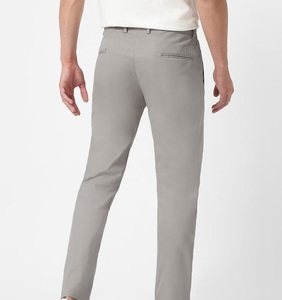 Pantalones Chinos Rectos de Moda para Hombre, Cintura Alta, Cierre de Cremallera, 100% Algodón y Spandex, Ropa Urbana para Exteriores, Alta Demanda - Product Image 4