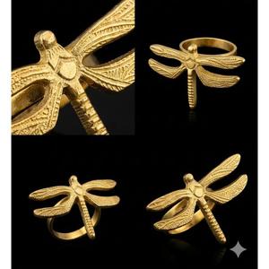 Ensemble de porte-serviettes en métal de luxe pour table à manger, décoration de table élégante, porte-serviettes pour mariage, dîner, hôtel, restaurant - Product Image 3