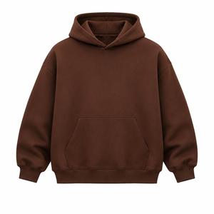 Sudadera con Capucha Extra Grande para Hombre, de Forro Polar, Color Sólido, Diseño Casual con Bolsillos, Manga Regular, Ropa de Otoño, Transpirable - Product Image 1