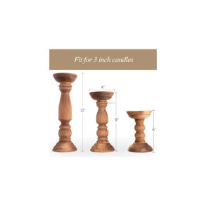 Bougeoir géométrique minimaliste en bois naturel fabriqué à la main pièce de décoration écologique élégante et organique - Product Image 6