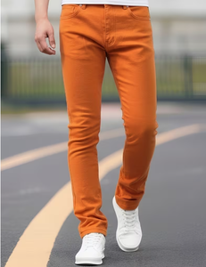 กางเกงยีนส์เดนิมทรงสลิมฟิตสำหรับผู้ชาย คุณภาพสูง ยี่ห้อ TRIBON SPORTS สีซีดกลาง แห้งเร็ว สไตล์คลาสสิก ลำลอง ทันสมัย สำหรับทุกคนทั่วโลก - Product Image 3