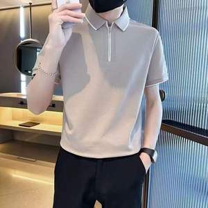 เสื้อยืดผู้ชายคุณภาพสูง สตรีทแวร์ 300GSM หนักพิเศษ พิมพ์ลายโลโก้ ทรงโอเวอร์ไซส์ ไหล่ตก หรูหรา - Product Image 3