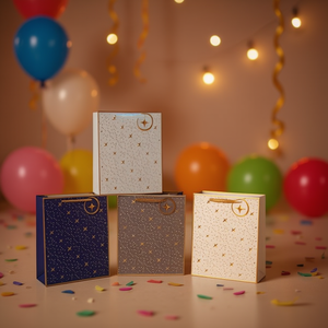 Borsa Regalo ILAN Taglia S con Design Dorato in Rilievo per Feste - Product Image 2