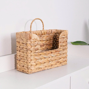 <b>Baskets</b> Seagrass Outdoor Colorful for Sale Laundry Extra <b>Large</b> Woven Hand-Woven Water Hyacinth <b>Storage</b> <b>Basket</b> with Handle - Product Image 1