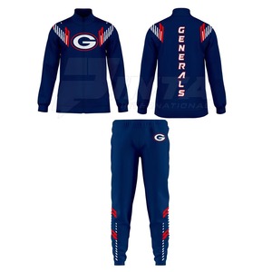 Ensemble d'uniformes de football américain respirant 100 % polyester, pantalon de sport et maillot à manches courtes, grandes tailles, personnalisable avec nom d'équipe, été – Vente chaude - Product Image 1