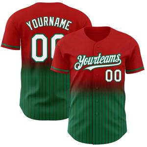 Camisetas de Béisbol Transpirables de Secado Rápido de Poliéster para Hombre al por Mayor, Diseño Personalizado, Jersey de Béisbol con Estampado por Sublimación - Product Image 4
