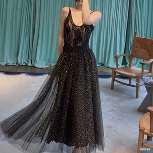 Robe de bal longue en dentelle couleur personnalisée, imprimé floral, en tulle, élégante robe de soirée pour femme - Product Image 1