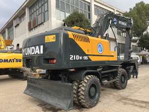 Hyundai R210w-9s Peinture d'origine Occasion 21 tonnes Machine de terrassement d'occasion Hyundai 210w-9 Excavatrice sur roues d'occasion - Product Image 2
