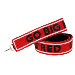 Excelente Cinturón de Moda Naranja y Morado para el Día del Partido Universitario, con Cuentas, Personalizable, Ajustable, Hecho a Mano, con Correas de Gancho - Product Image 5