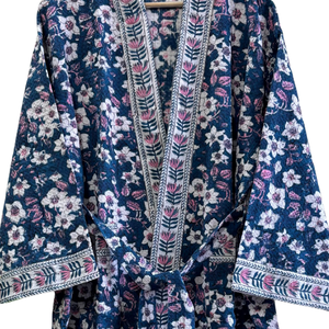 Albornoces Artesanales de Lujo para Mujer y Hombre, para Playa, Spa, Boda, con Estampado Pigmentado, Comprimidos, Ecológicos, de Secado Rápido, de Algodón Waffle - Product Image 4