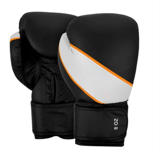 นวมชกมวยไทย MMA หนังแท้ระดับมืออาชีพ 10oz 16oz  โลโก้สั่งทำได้  แบบครึ่งนิ้ว สำหรับฝึกซ้อมและแข่งขัน - Product Image 6