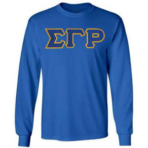 เสื้อยืดแขนยาวพิมพ์ลายตัวอักษร Sigma Gamma Rho สำหรับผู้หญิง เสื้อยืดคอกลมสไตล์กรีก สำหรับชมรมนักศึกษา  เสื้อผ้าลำลองแนวสตรีทแวร์  รับทำโลโก้ตามสั่ง ขายส่ง - Product Image 2