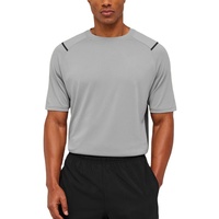 LEDBURY Sportswear – T-shirt d'entraînement à séchage rapide, personnalisé, respirant, à manches courtes, coupe classique, en tissu extensible type toile, grande taille