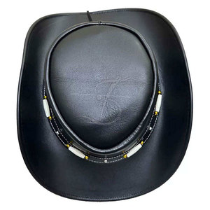 Custom Made Cowboy <b>Hat</b> For <b>Men</b> Durable Material And Solid Color Outdoor Horse Riding Use Cowboy <b>Hats</b> - Product Image 4