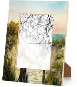Vintage Style Customized Wooden Photo <b>Frame</b> Creative Unique Shape Handcrafted Desktop Wall Mounted Home Decor Wedding Gift - Product Image 6