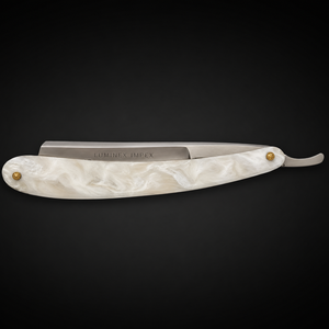 Navaja de Afeitar Recta Vintage Luminex Impex con Mango de Concha de Abulón y Acero al Carbono, Lista para Usar en Barberías y Salones - Product Image 2