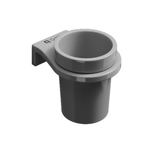 Twin Round Glass Cup <b>Holder</b> Wall Mount Double <b>Toothbrush</b> Metal <b>Holder</b> Heavy Duty Dual Layer Bathroom Storage Rack Hardware - Product Image 1