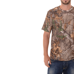 เสื้อยืดลายพรางสำหรับผู้ชาย ขายส่ง ผลิตตามสั่ง ขายดีที่สุด คุณภาพพรีเมียม คอกลม แขนสั้น สีพื้น - Product Image 3