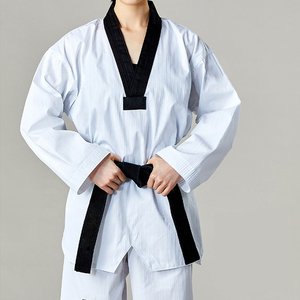 Uniforme de Taekwondo Personalizado con Opciones de Impresión de Logotipo, Traje Ligero y Duradero para Entrenamiento Profesional de Artes Marciales - Product Image 2
