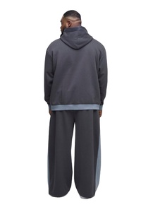 ชุดวอร์มผู้ชายผ้าฟลีซเนื้อหนา ระบายอากาศได้ดี 100% ผ้าฝ้าย ทรงโอเวอร์ไซส์ แบบซิปเต็มตัว สำหรับใส่ลำลองในฤดูหนาว - Product Image 2