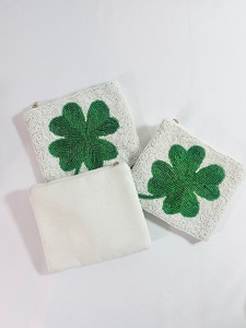 กระเป๋าใส่เหรียญปักลูกปัดทำมือ พรีเมียม TIMELESS CRAFT พร้อมซับในผ้านุ่ม ดีไซน์เก๋สำหรับผู้หญิง สาวๆ ใช้ในงานแต่งงาน - Product Image 4