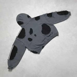 บริการ OEM คุณภาพสูง เสื้อฮู้ดดี้ผู้ชายสำหรับฤดูหนาว ระบายอากาศได้ดี ดีไซน์เท่ห์ ลุคสุดชิค ล้างสีแบบแอซิดวอช - Product Image 3