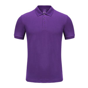 Conception personnalisée OEM, 100% coton, couleur unie, chemise polo à manches courtes pour homme, chemise polo à manches courtes pour homme, coupe classique, été - Product Image 2