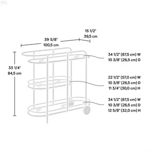 Carrito de Servicio de Bar de Metal Hecho a Mano Moderno para Decoración de Hogares de Lujo y Aplicaciones de Exhibición de Bebidas - Product Image 1