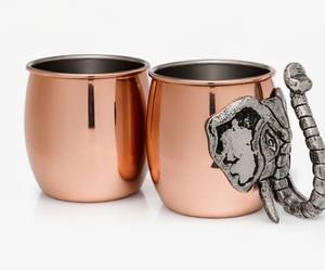 Mug à cocktail Moscow Mule en cuivre fait main avec poignée en aluminium, vaisselle de bar - Product Image 3