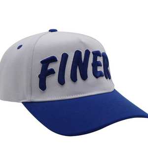 Zeta Phi Beta Finer Snapback <b>Hat</b> Blue White Embroidered Sorority <b>Cap</b> Adjustable <b>Flat</b> Bill Stylish Casual Headwear - Product Image 2