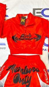 High Quality Men's Women Windbreaker Shorts <b>Set</b> Nylon Made Sublimation Design Streetwear Windbreaker Shorts <b>Set</b> - Product Image 3