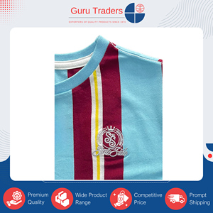ข้อเสนอสุดพิเศษสำหรับเสื้อยืดลำลองลายทางแนวตั้ง ผลิตจากผ้าโพลีคอตตอนคุณภาพสูง สำหรับเด็กผู้ชาย จากอินเดีย - Product Image 4