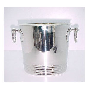 Hielera de Vino Portátil Plateada de Primera Calidad, Moderna, Única y Elegante, de Acero Inoxidable - Product Image 1