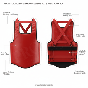 Protège-poitrine de Taekwondo, protection corporelle pour l'entraînement aux arts martiaux, équipement de sécurité de Taekwondo, gilet de protection pour adultes et enfants - Product Image 3