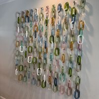Grandes chaînes en résine transparente colorées pour la décoration murale, projets de bricolage, séparateurs de pièce et accessoires de rideaux