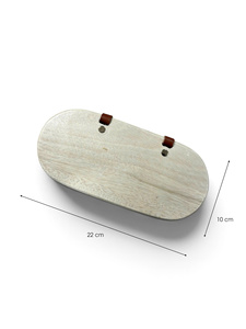 Cesta de Almacenamiento de Mimbre Tejida a Mano con Tapa y Asas, Organizador Ovalado de Mimbre para Cocina, Almacenamiento Natural para el Hogar, 22x10x6cm - Product Image 6