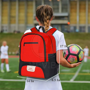 Multi Pocket Soccer <b>Backpack</b> Top Material Soccer <b>Backpack</b> Large Capacity Soccer <b>Backpack</b> Match Day Use - Product Image 6