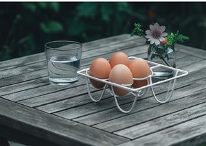 Minimalist Wire <b>Storage</b> Rack Rectangular Single Tier Lightweight <b>Kitchen</b> Dish Bowl Holder Standing Type - Product Image 5