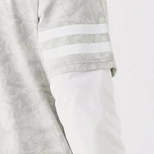 Camiseta de Manga Larga Oversize para Hombre, Blanca con Estampado de Letras, Cuello Redondo, Estilo Urbano, Tejido de Algodón - Product Image 4