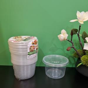 Factory Cheap price Eco-friendly 24oz Storage <b>Boxes</b> Round Shape Plastic Box for Food/Fruit/Salad With Lid Transparent Plastic - Product Image 4