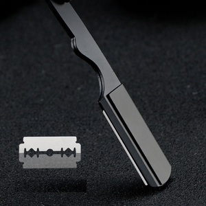 Sandalwood Handle Face Barber Shaver Eyebrow <b>Razor</b> Men's Replaceable Stainless Steel <b>Blades</b> Professional <b>Blade</b> Shaving <b>Razors</b> - Product Image 5