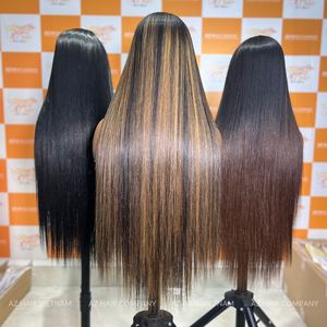 5x5 para suizo para encaje Frontal hueso recto resaltado Color larga vida útil pelucas de cabello humano para mujeres negras - Product Image 5
