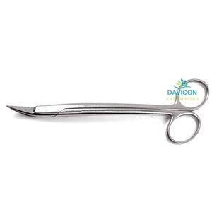 Dean 6.75inch (17cm) Tonsil Scissors Toothed CVD Tips Manual <b>Surgical</b> <b>Instruments</b> CE Certified Class <b>Basis</b> <b>Surgical</b> <b>Instruments</b> - Product Image 1