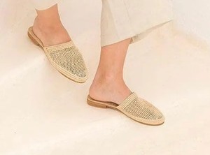 Women’s Handmade Raffia Sandals – Moroccan Straw Summer <b>Slippers</b> - Product Image 1