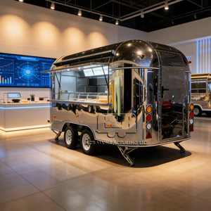 Nuevo Contenedor de Acero Inoxidable, Aluminio y Fibra de Vidrio para Camiones de Comida, Quiosco Móvil para Helados y Comida Rápida - Product Image 1