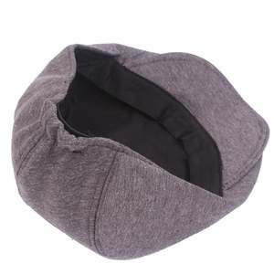 Gorra Plana Unisex Azul Marino de Algodón, Gorro Casual Ajustado para Adultos, para Usar en Primavera y Otoño - Product Image 3